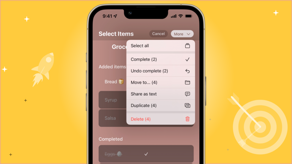 Select multiple tasks in Firstly by focusCove